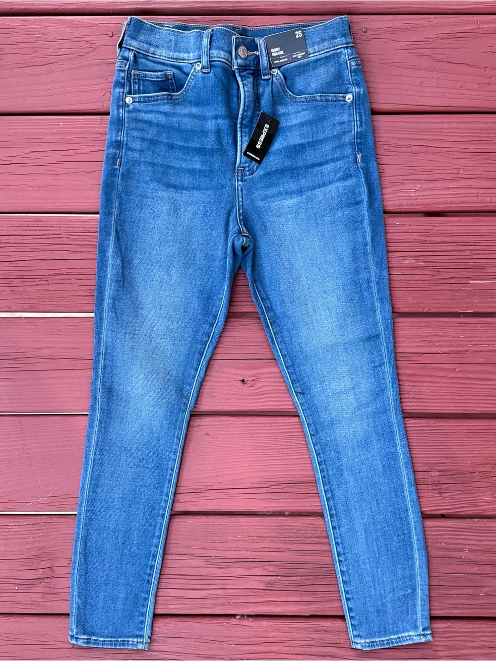 Express Skinny Jeans in Classic Blue